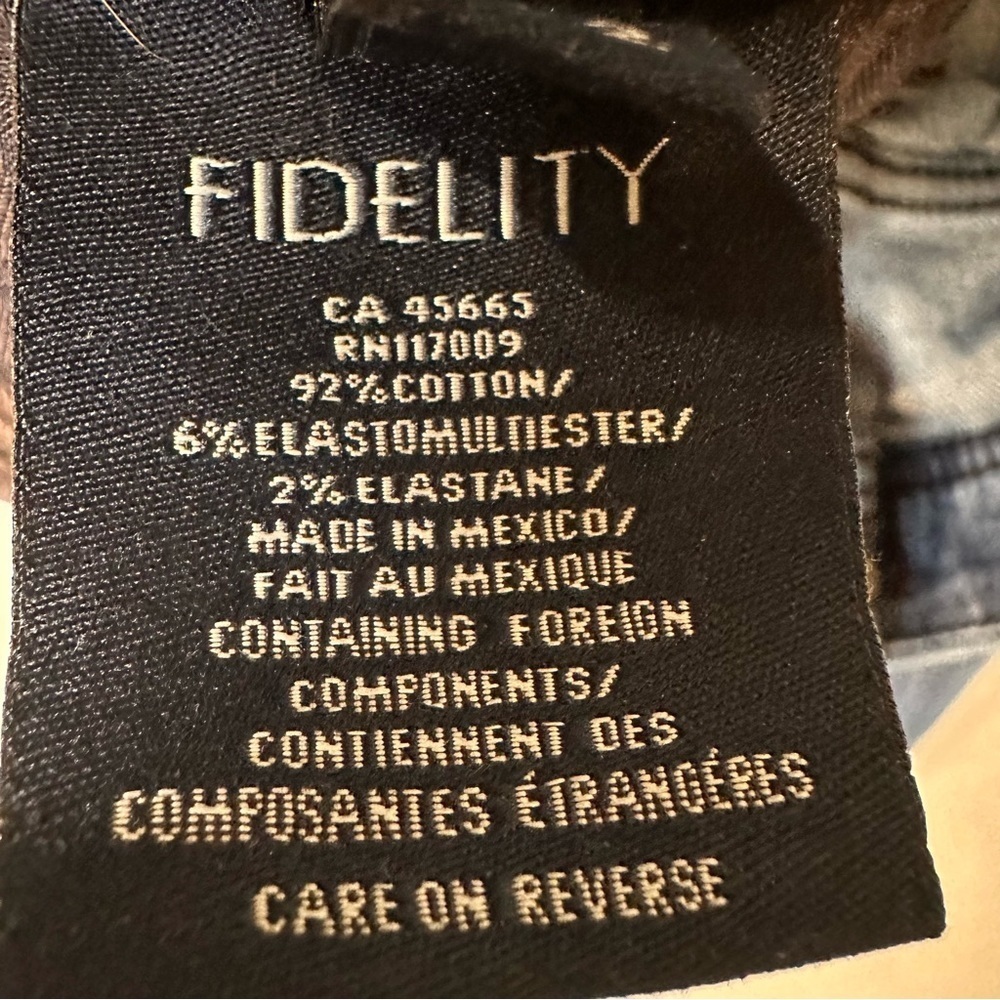 Fidelity Denim Jimmy Angus Jeans Men's Size 32 - Picture 7 of 9